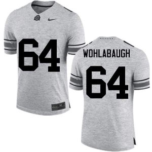 Men's Ohio State Buckeyes #64 Jack Wohlabaugh Gray Nike NCAA College Football Jersey Restock EQE8544SP